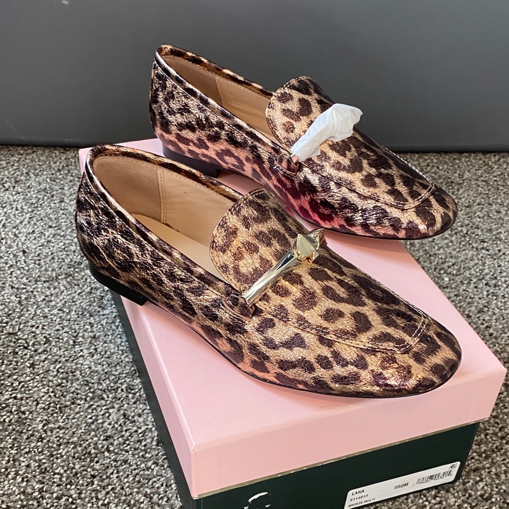 Kate Spade Leopard Print Loafers